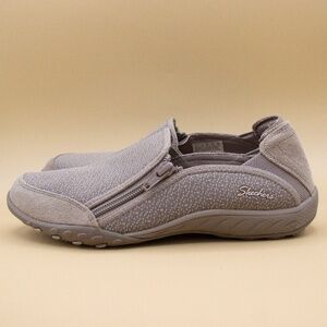 Skechers Breath Easy Quite-Tude Taupe Slip On Shoes SN23236 Women's Size 7